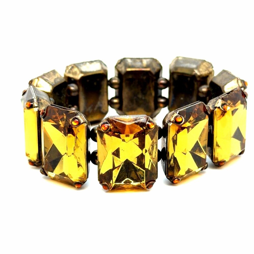 Citrine‎ Colored Strerch Bracelet (c)